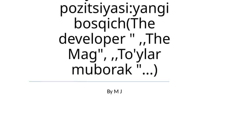 Mag'iz va To'ylar Muborak: Holatlarni O'rganish 1