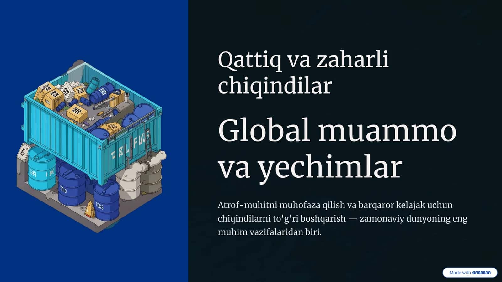 Global muammo va yechimlar 1
