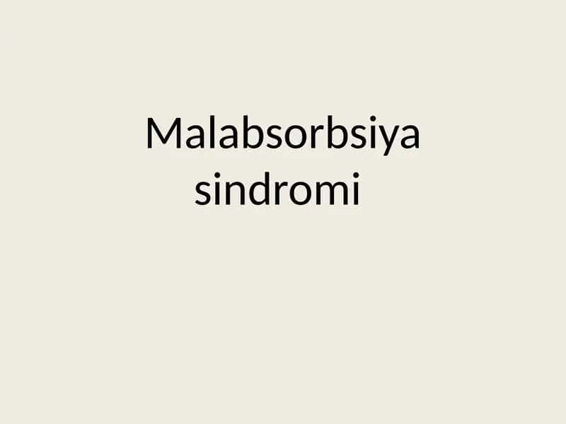 Malabsorbsiyasindromi 1