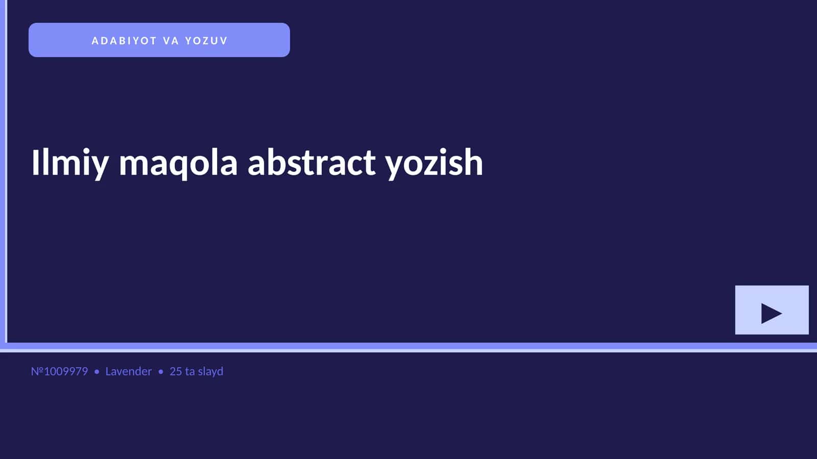 Ilmiy maqola abstract yozish 1