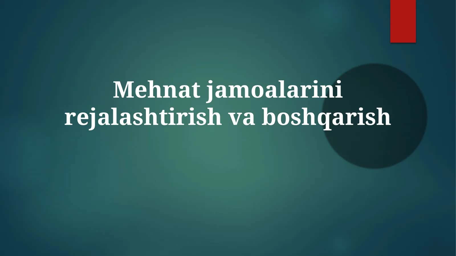 Mehnatjamoalarinirejalashtirishvaboshqarish 1