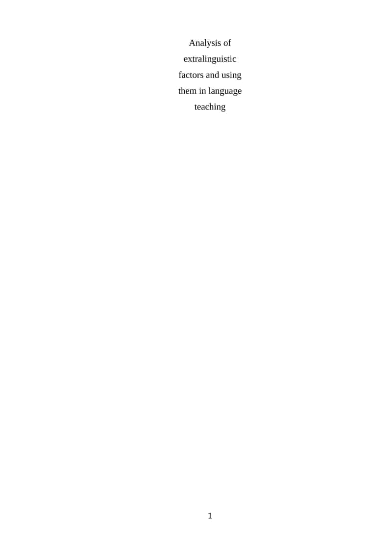 Popularization of Learning Foreign Languages 1