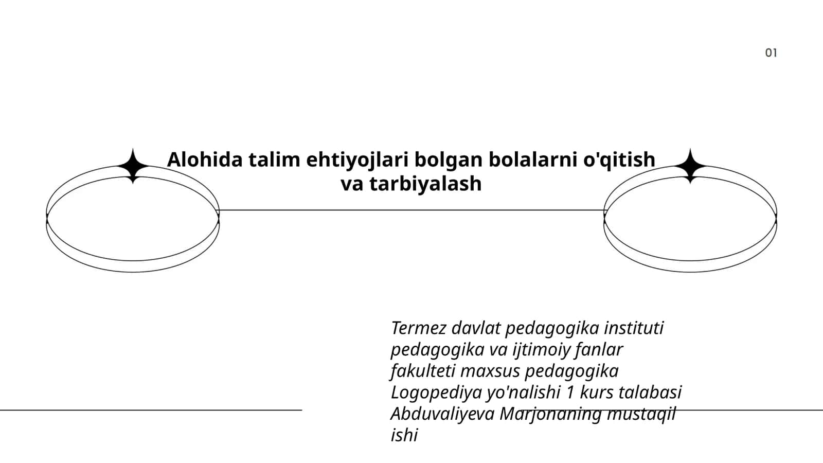 Pedagogika Logopediya yo'nalishi 1