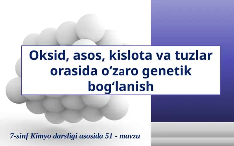 Kimyoviy birikmalar sinflari 1