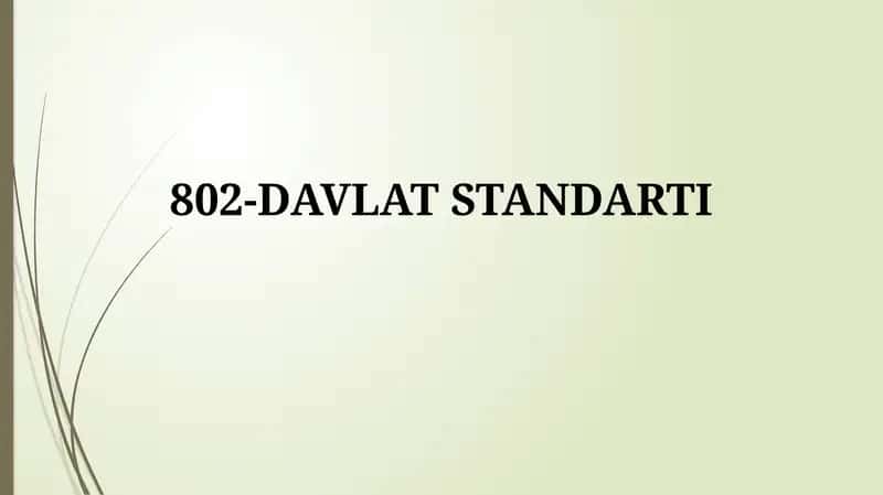 802-DAVLAT STANDARTI 1