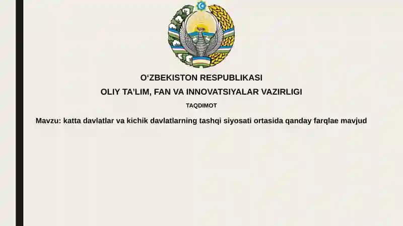 Resurslar va Maqsadlar: Katta va Kichik Davlatlar
