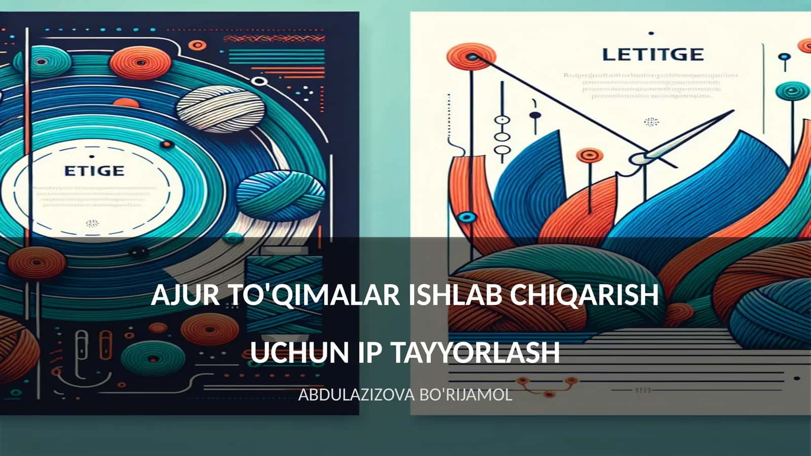 AJUR TO'QIMALAR ISHLAB CHIQARISH UCHUN IP TAYYORLASH 1