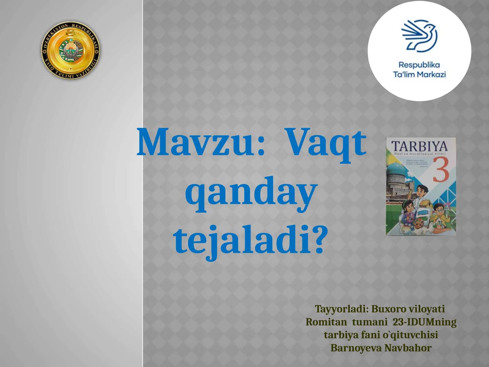 Vaqt qanday tejaladi? 1