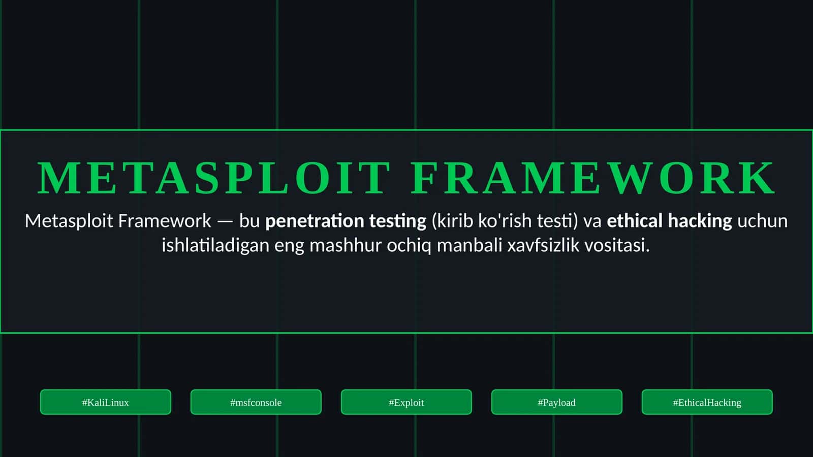 METASPLOIT FRAMEWORK 1
