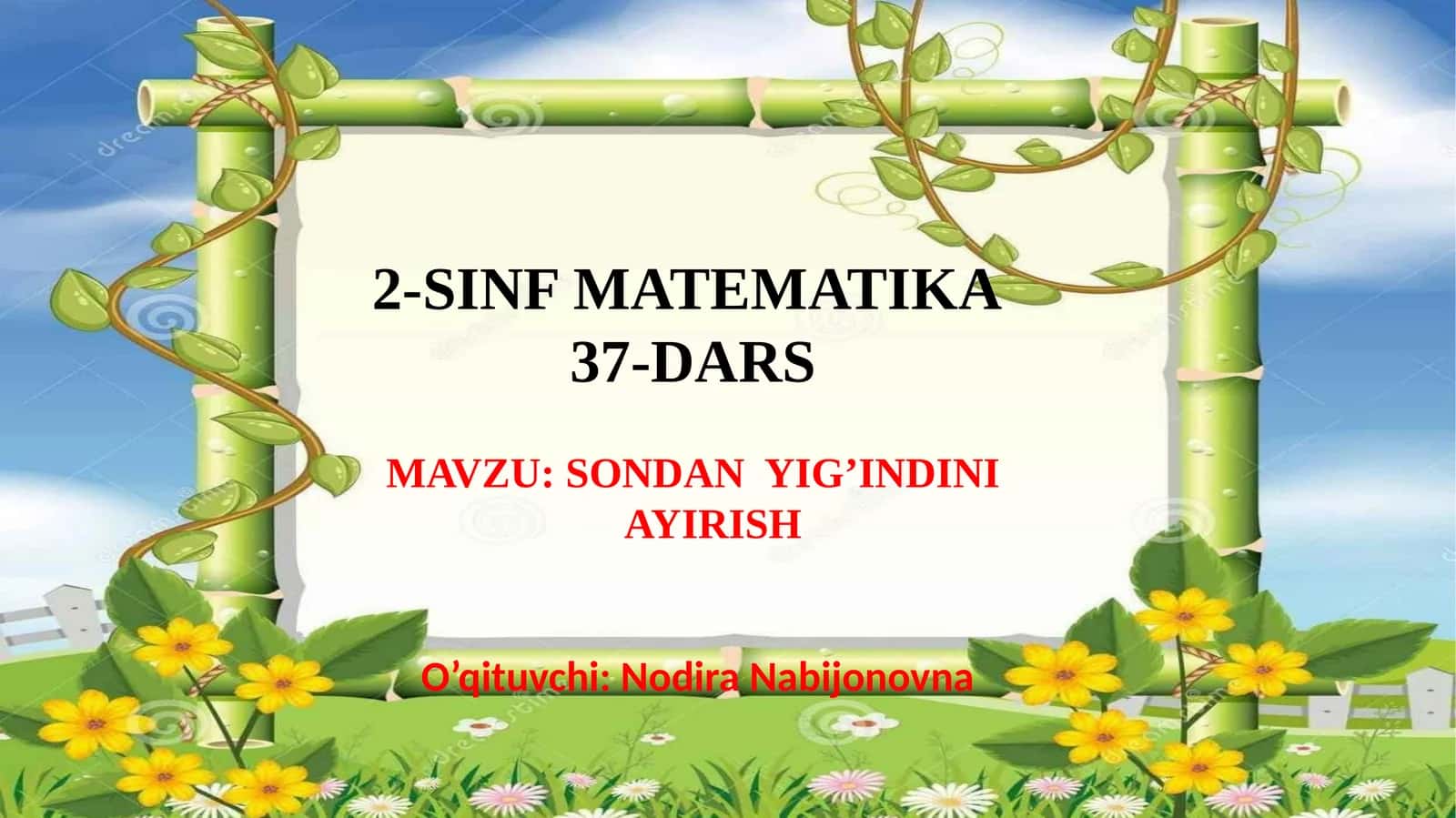 2-SINF MATEMATIKA 1