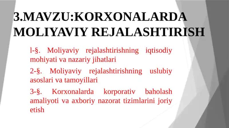 KORXONALARDAMOLIYAVIY REJALASHTIRISH 1