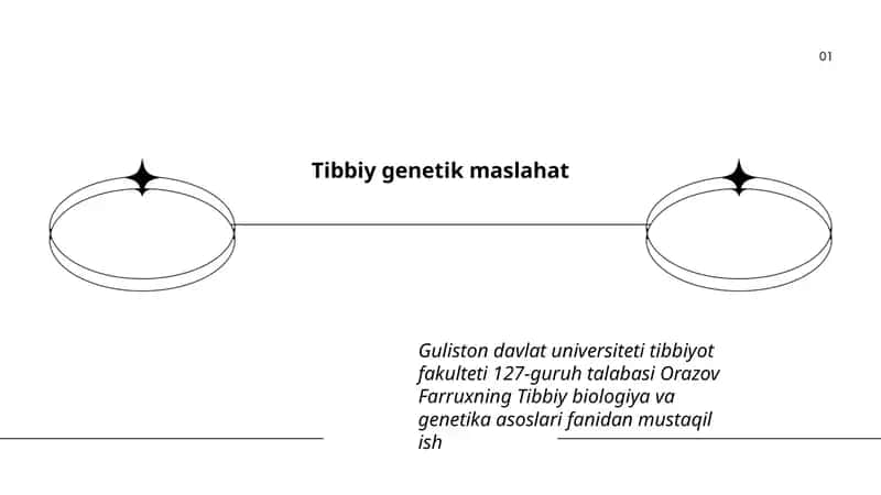 Tibbiy genetik maslahat 1