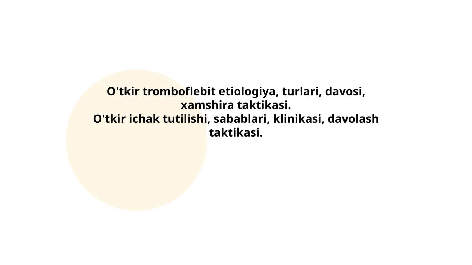 O'tkir Tromboflebit 1