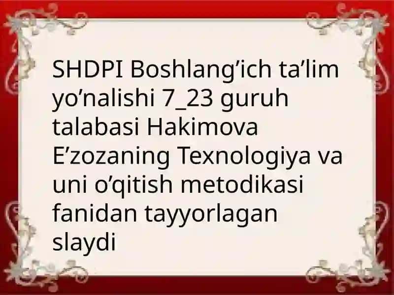 Plastilinvaloy bilan ishlash darslari
