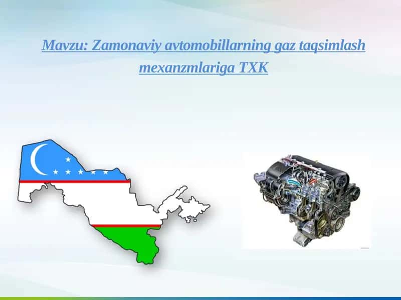 Zamonaviy avtomobillarning gaz taqsimlash mexanizmlari 1