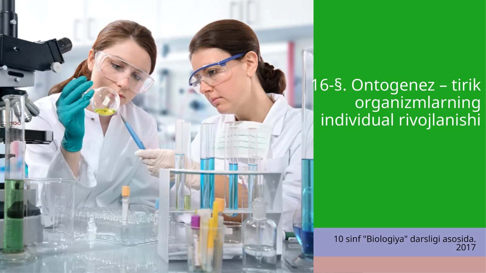 Ontogenez—tirik organizmlarning individual rivojlanishi 1