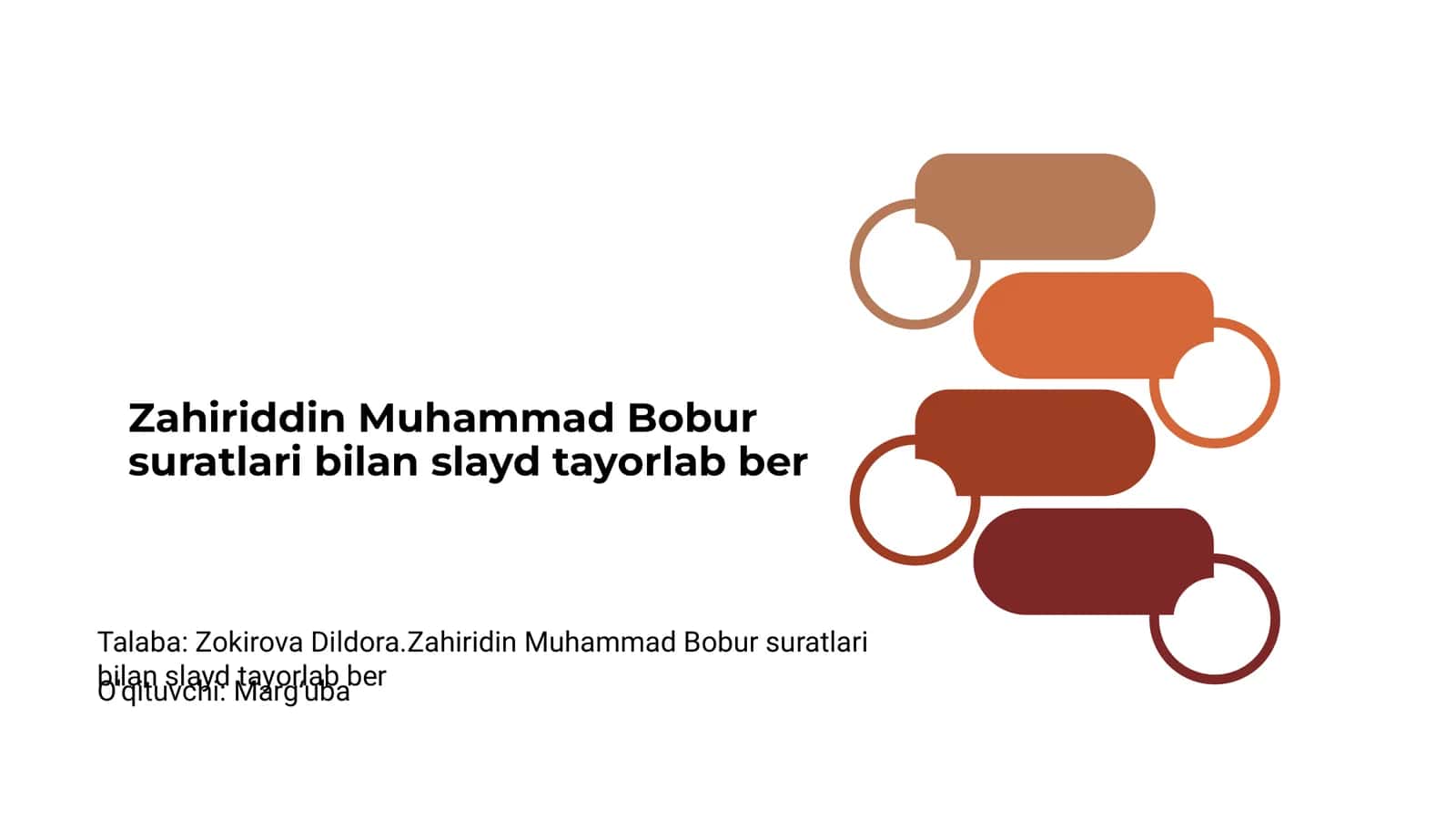 Zahiriddin Muhammad Bobur suratlari bilan slayd tayorlab ber 1
