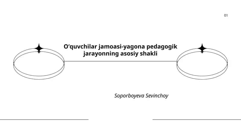 Oʻquvchilar jamoasi-yagona pedagogik jarayonning asosiy shakli 1