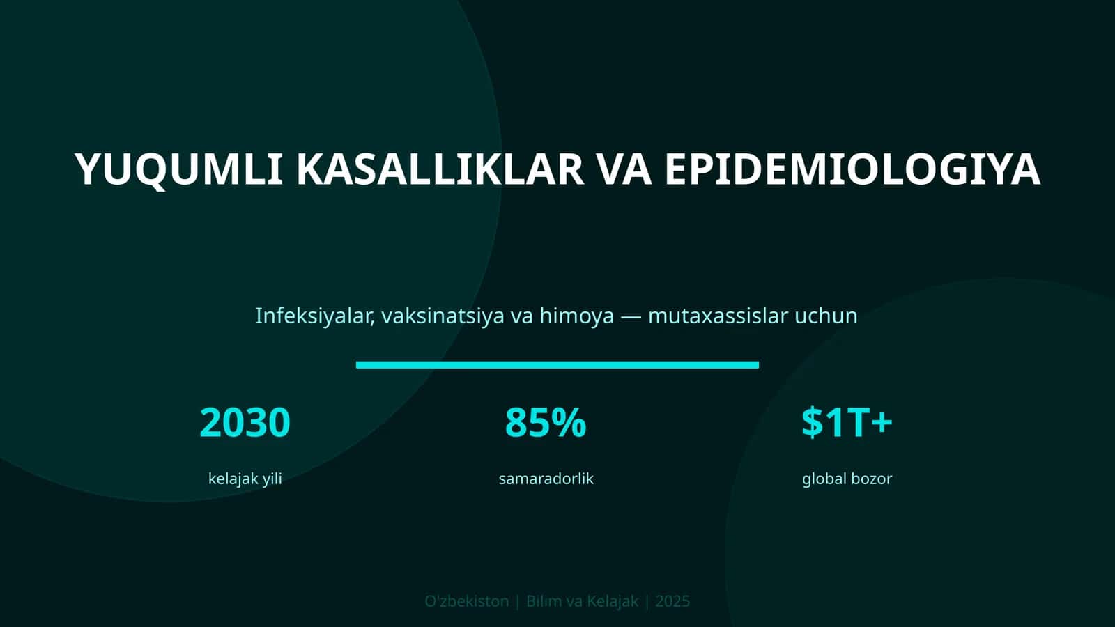 Yuqumli kasalliklar va epidemiologiya 1