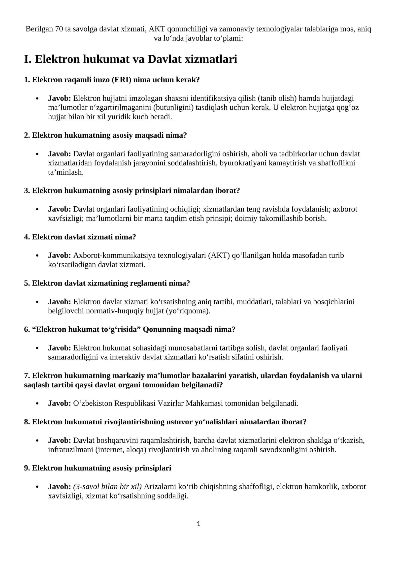 Agros 2026 suhbar salollari javoblari bilan (Axborot texnologiyalari va raqamlashtirish bo‘yicha bosh mutaxassisi) 1