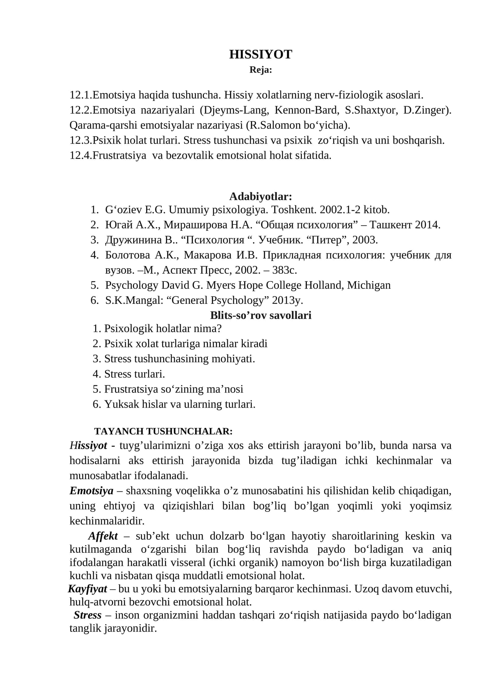 Hissiyot 1