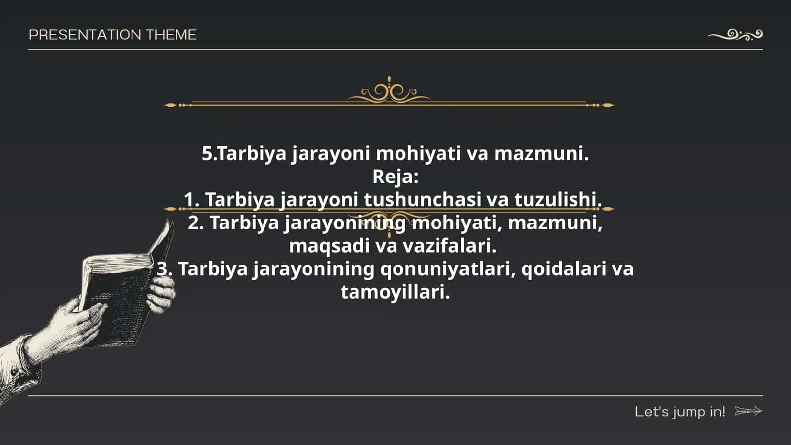 Tarbiya jarayoni mohiyati va mazmuni 1
