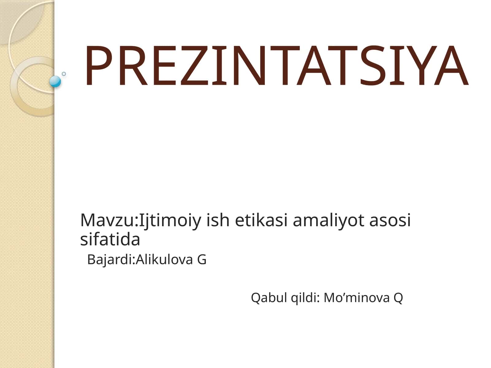 Ijtimoiy ishetikasi amaliyoti 1