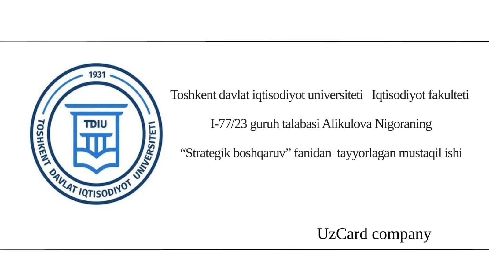 UZCARD 1