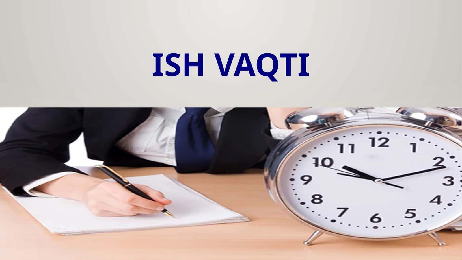 Ish vaqti 1