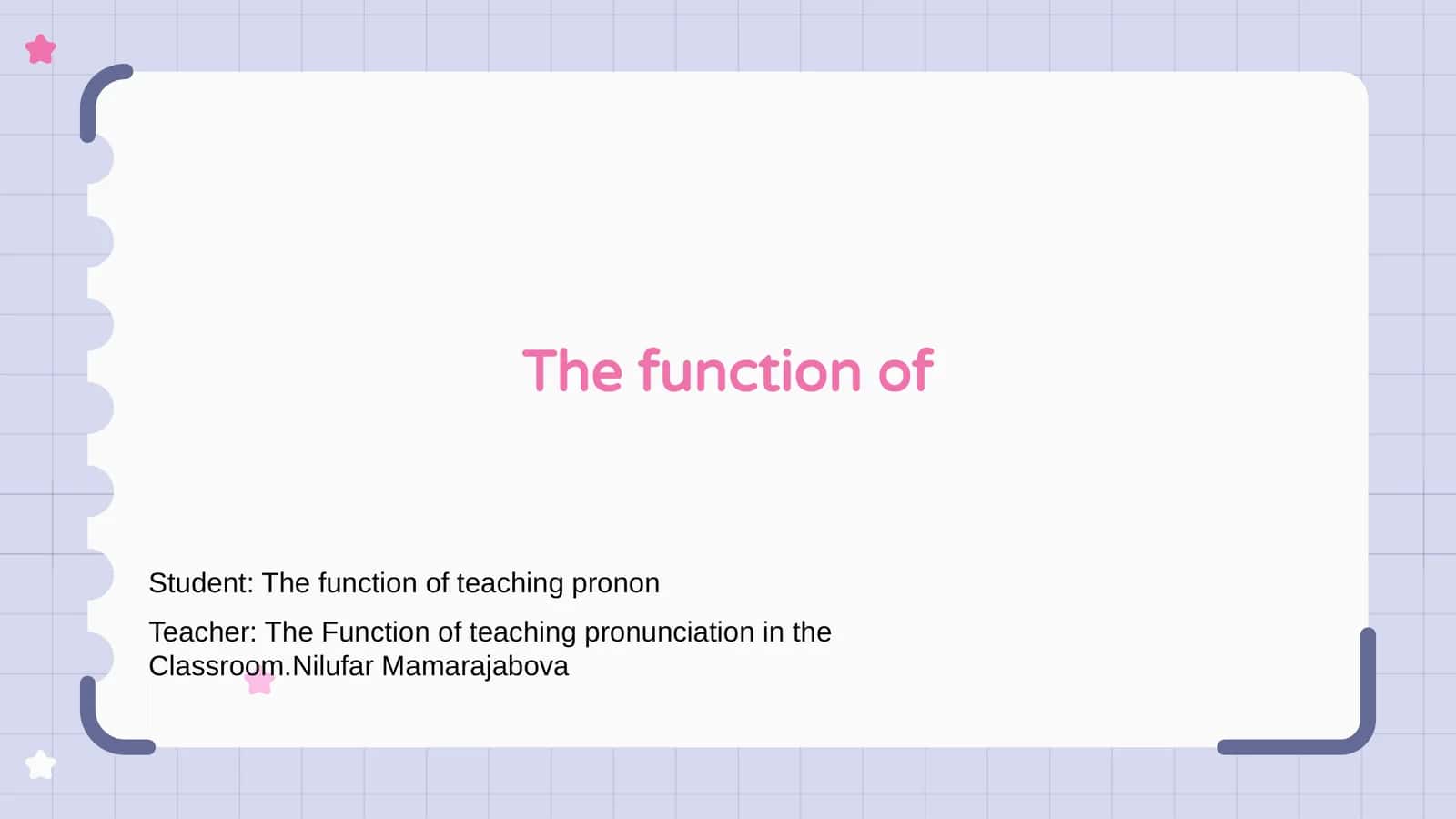The Function of the Nervous System 1
