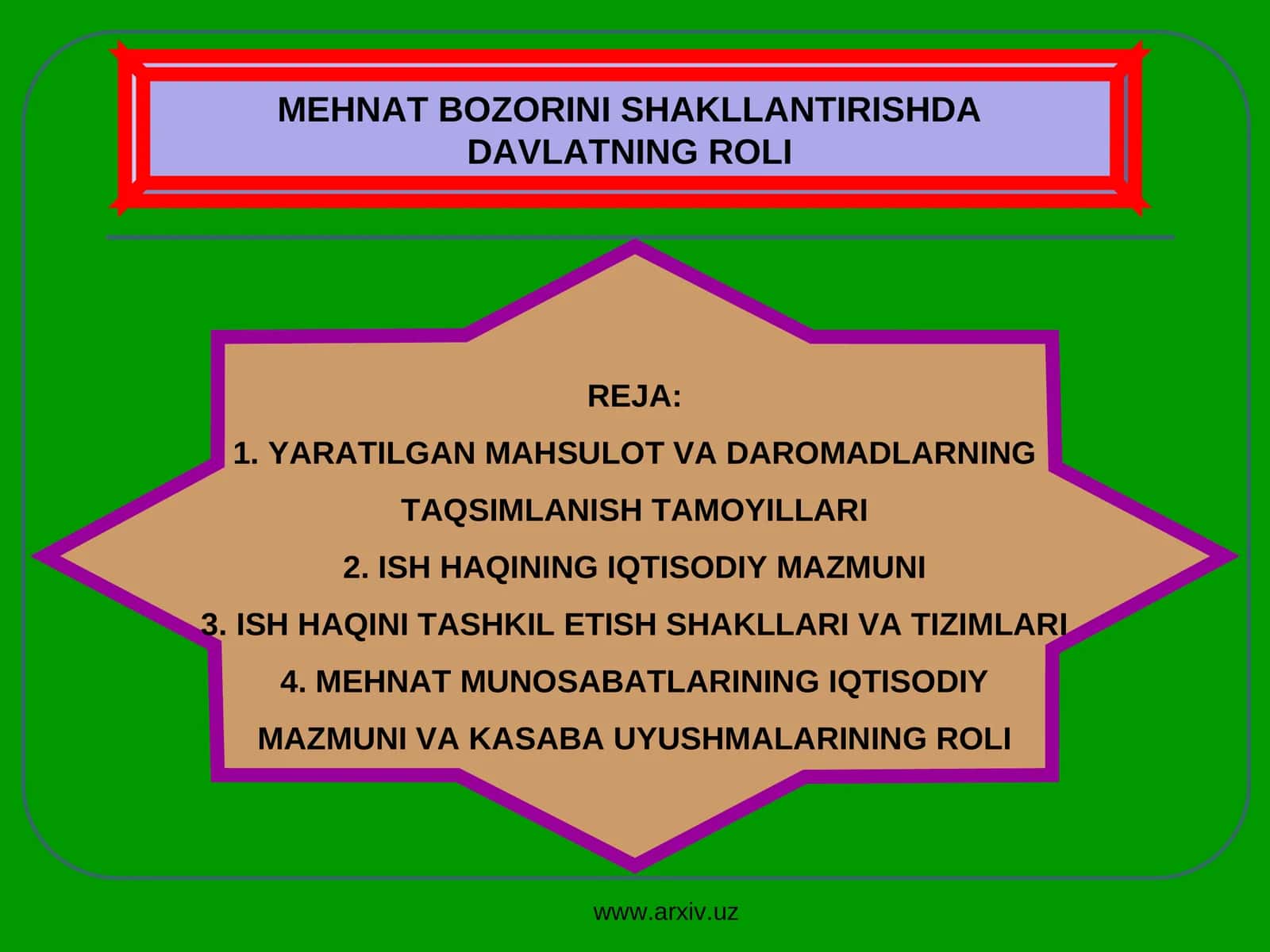 ISH HAQINING IQTISODIY MAZMUNI 1