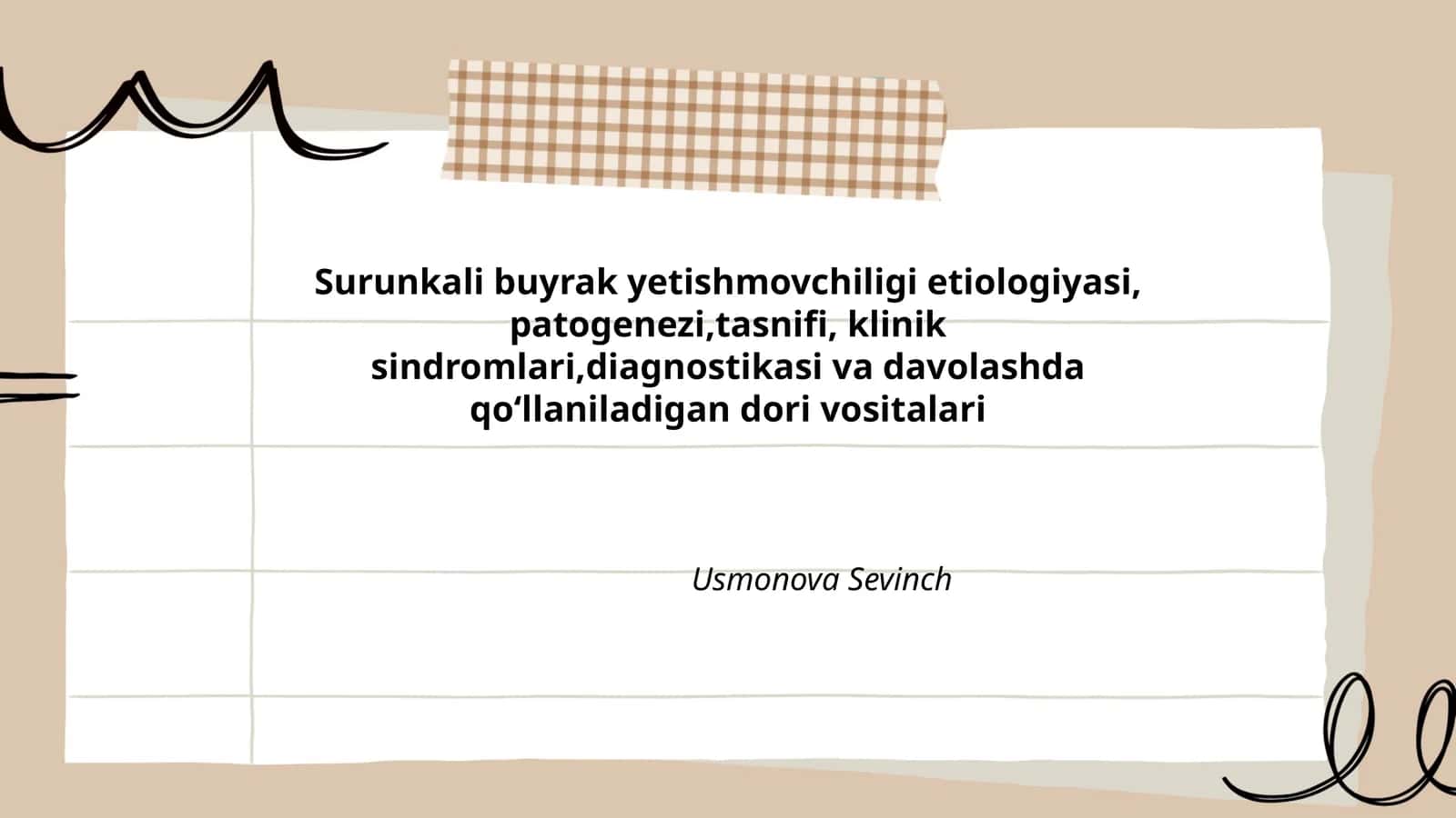 Surunkali buyrak yetishmovchiligi etiologiyasi 1