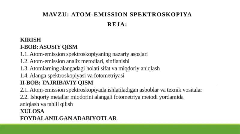 Atom-emission spektroskopiya 1