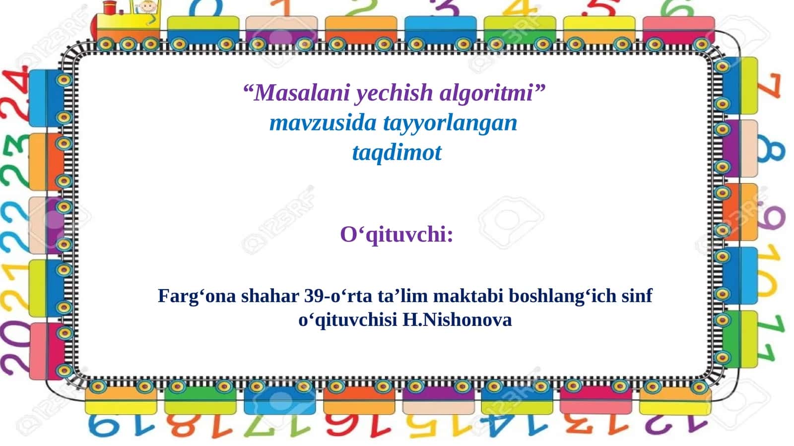Masalaniyechish algoritmi 1