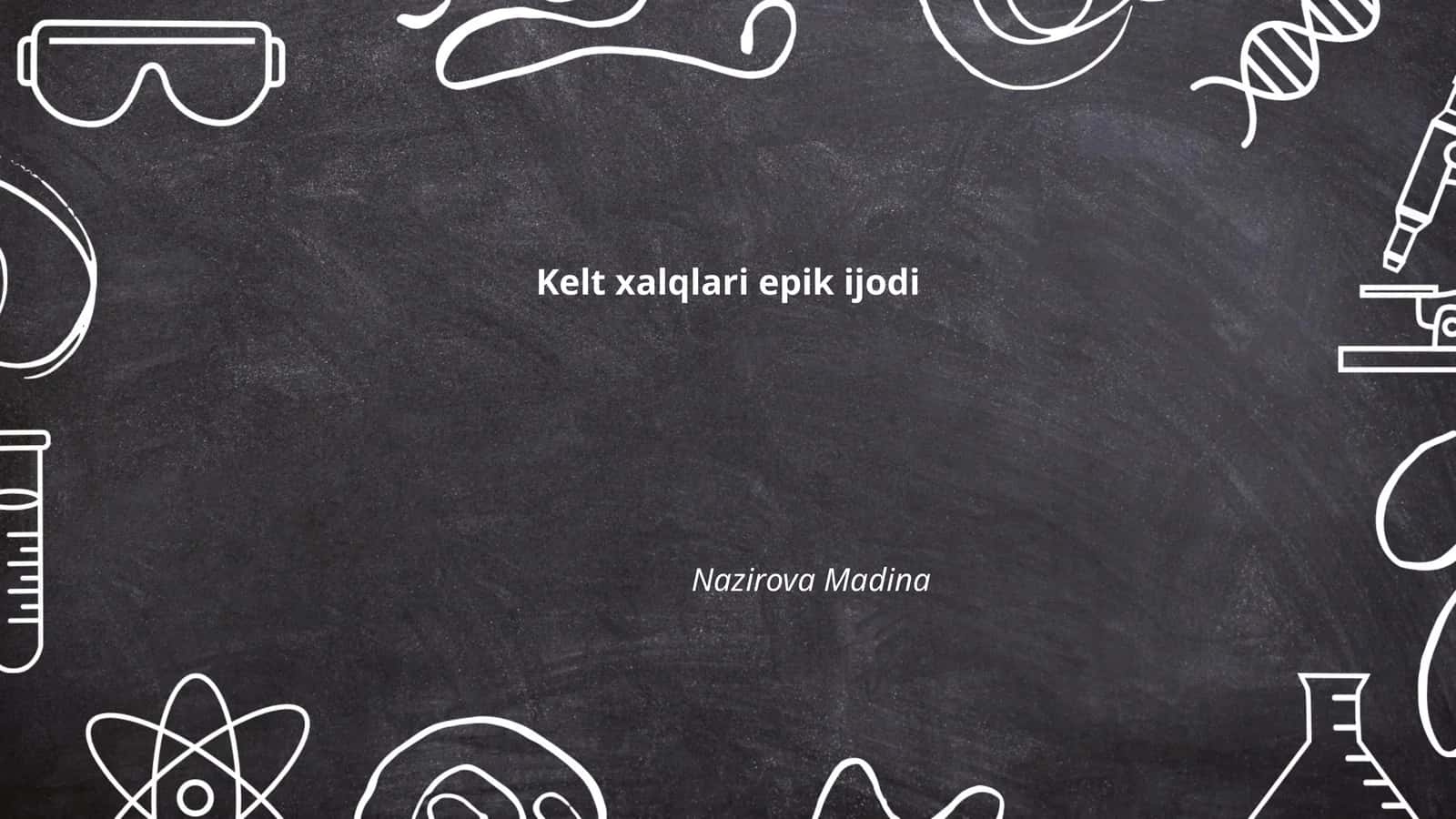 Kelt xalqlari epik ijodi 1