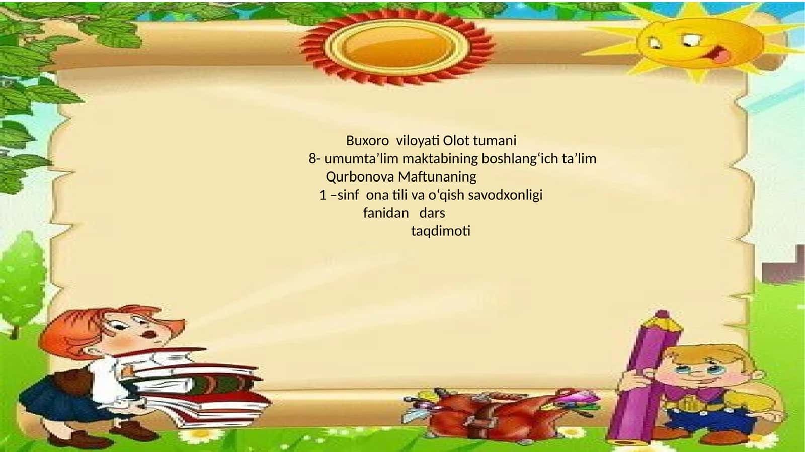 Bolalarning sevimli bayramlari. Taqvimbilanishlashni o‘rganing 1