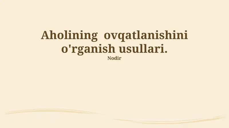 Antropometrik o'lchovlar 1