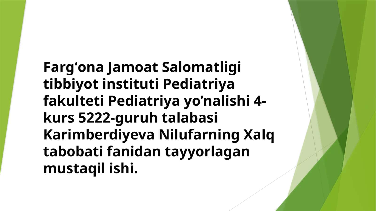 Pediatriyada ignaterapiyaning ahamiyati | Tayyor PPT prezentatsiya 1