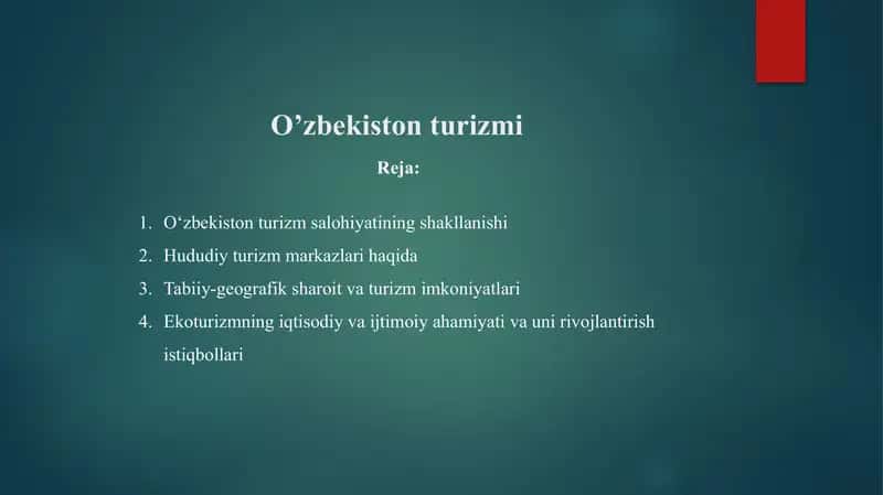 O‘zbekiston turizmi 1
