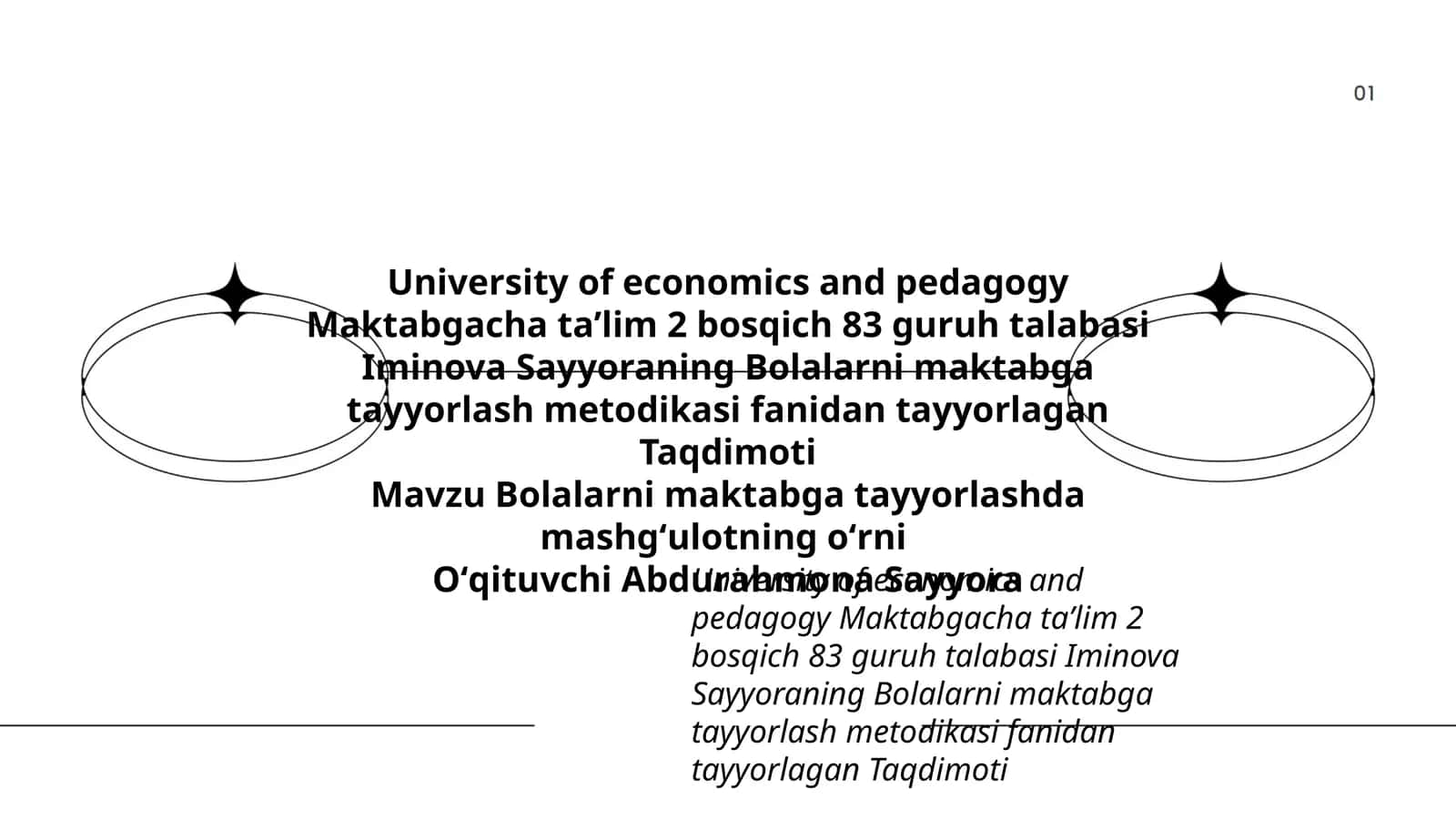 Bolalarni maktabga tayyorlash metodikasi 1