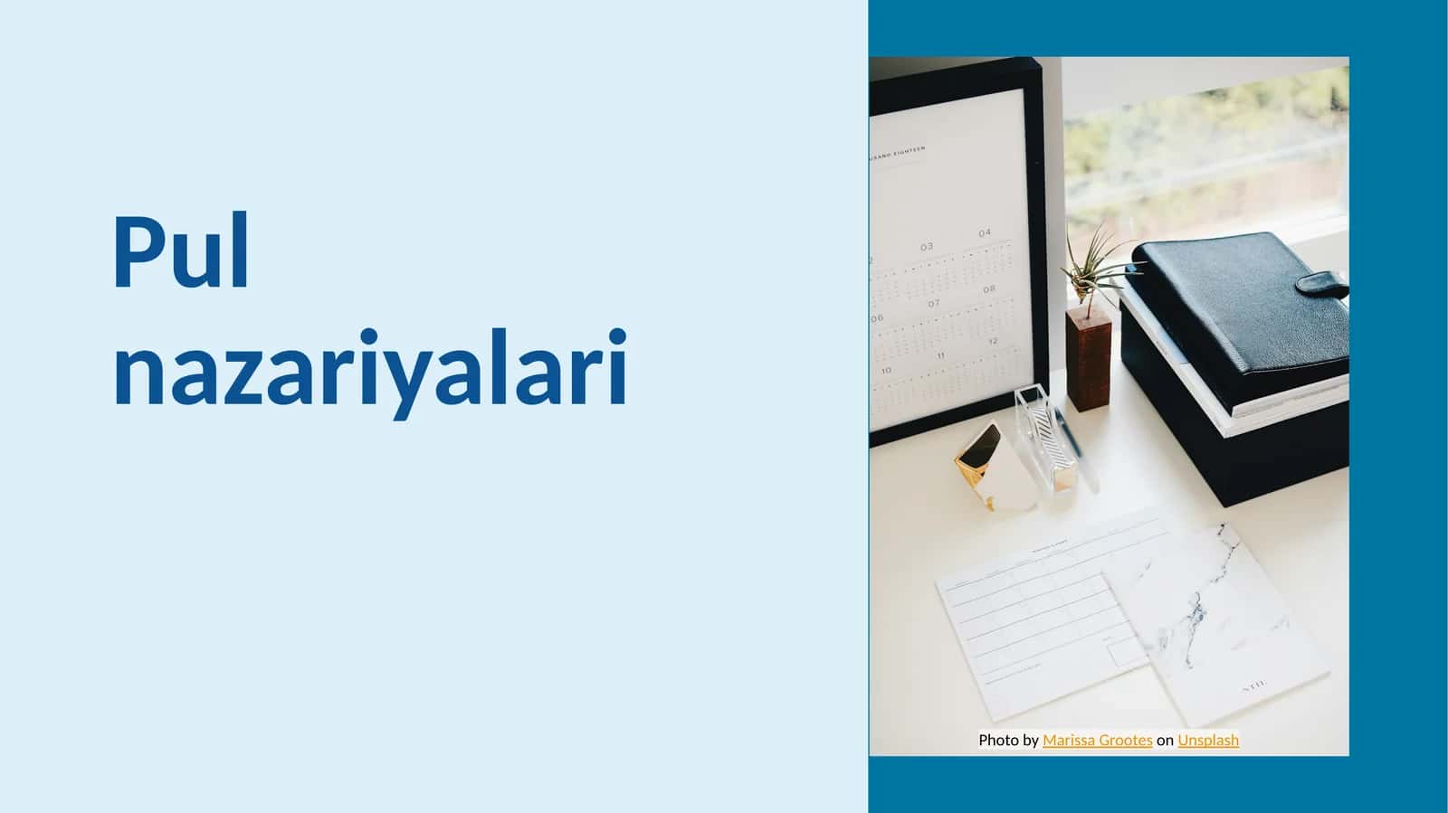 Pul nazariyalari 1