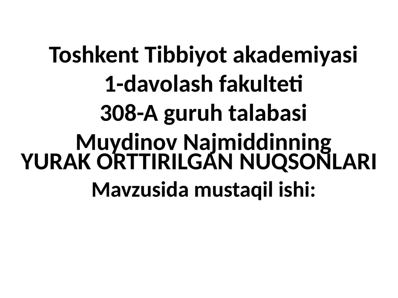 YURAK ORTTIRILGANNUQSONLARI 1