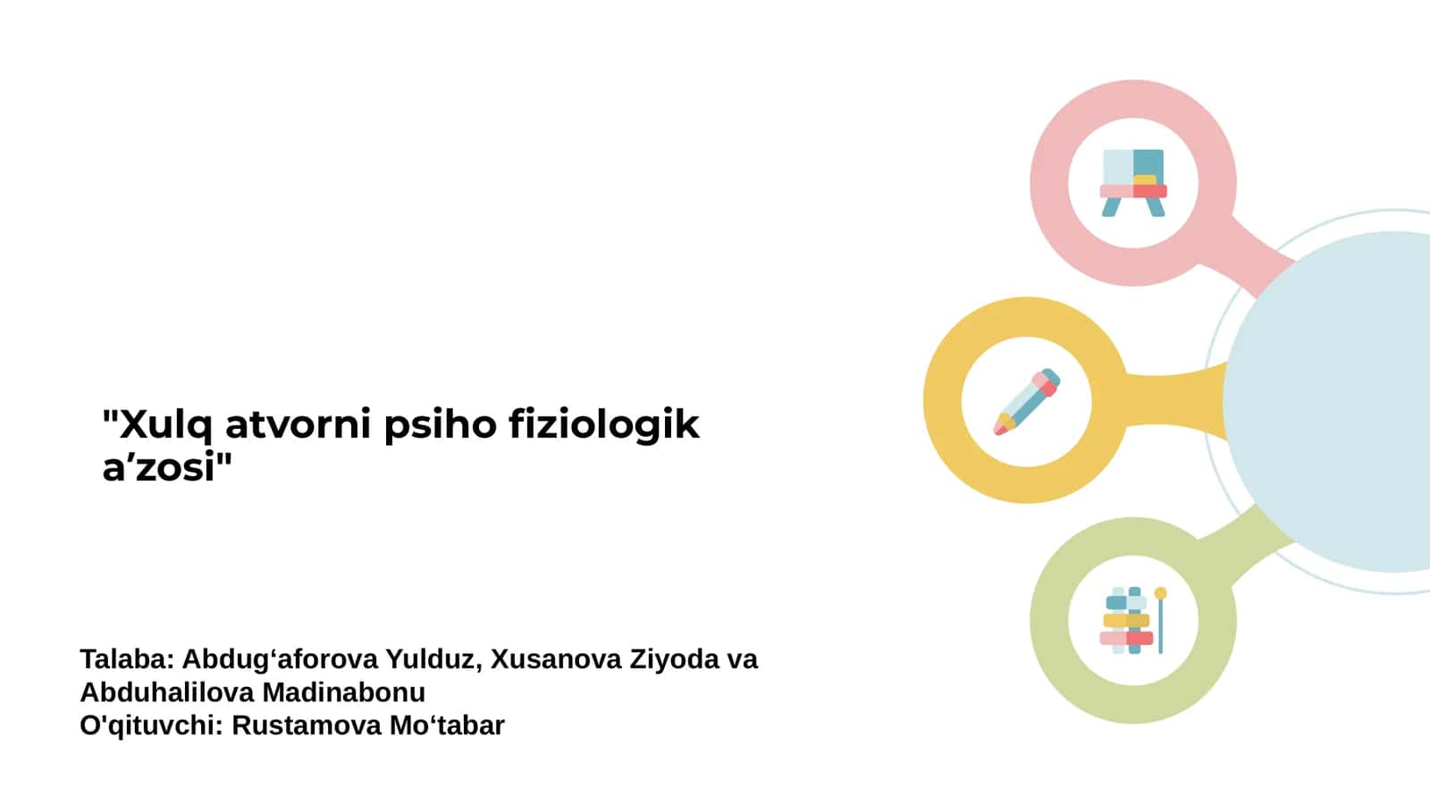 Xulq atvorni psiho fiziologik aʼzosi 1