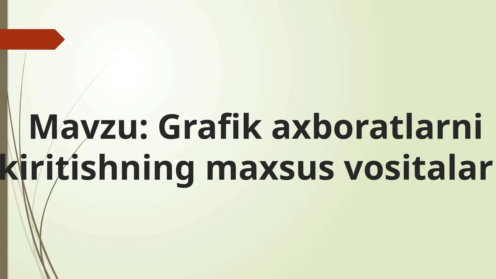 Grafik axborotlarni kiritishning maxsus vositalari 1