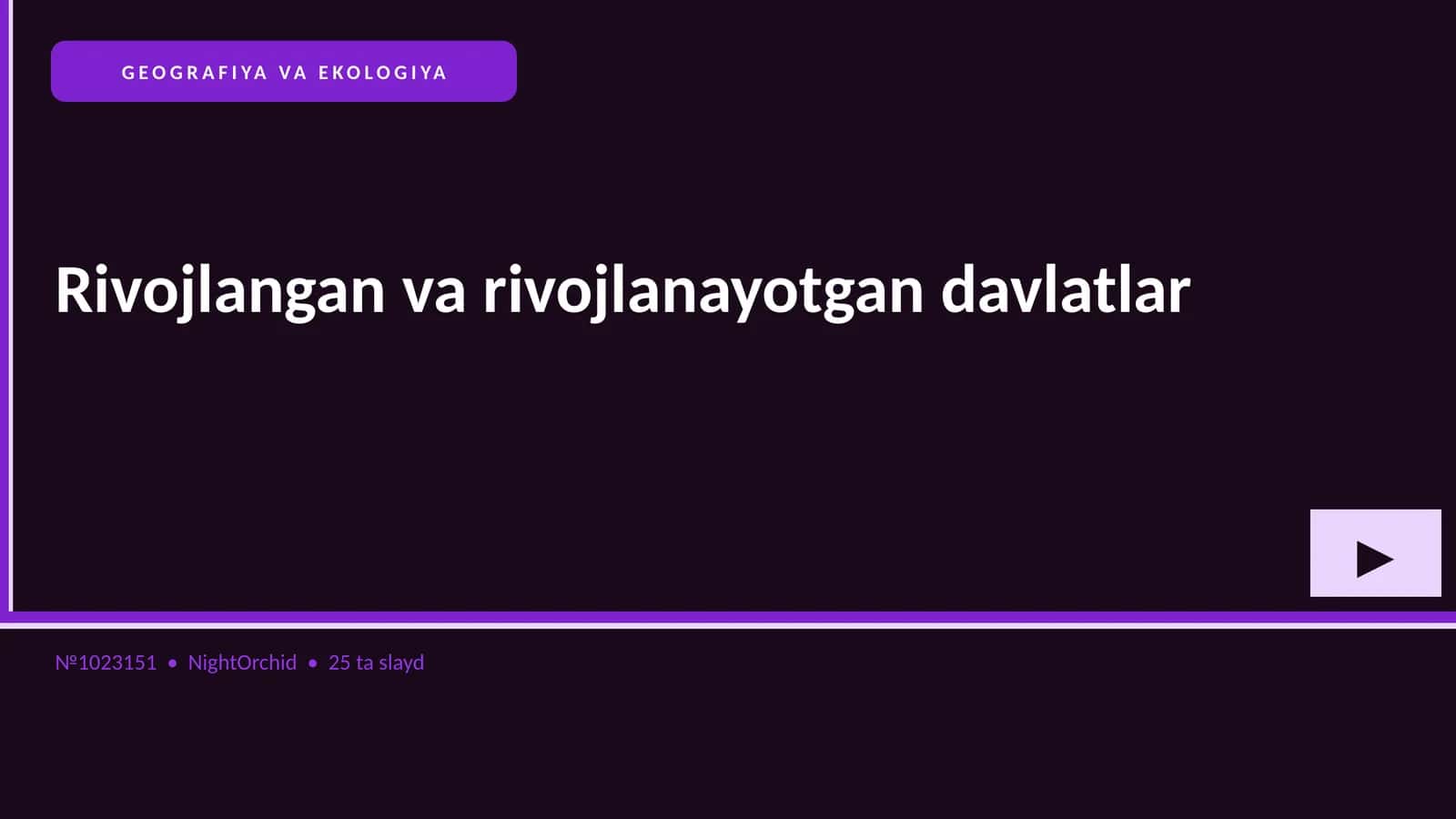 GEOGRAFIYA VA EKOLOGIYA 1