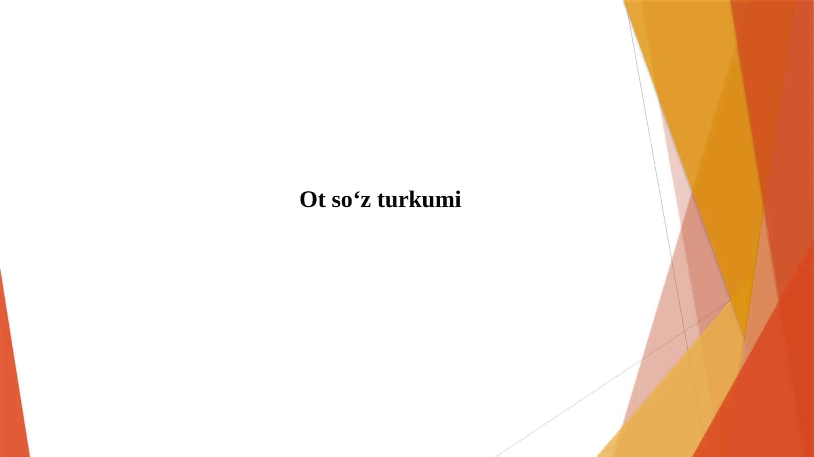 Ot so‘z turkumi 1