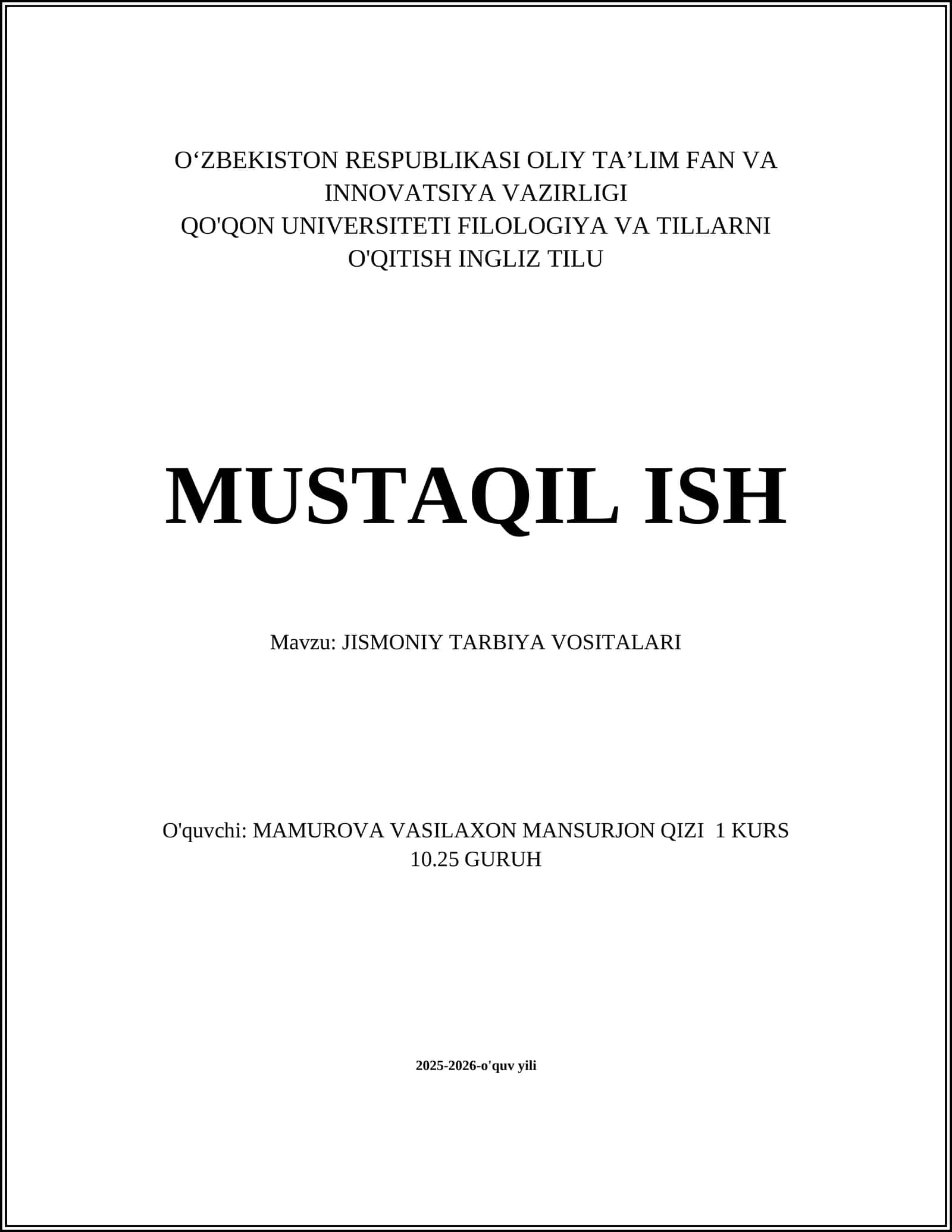 JISMONIY TARBIYA VOSITALARI 1