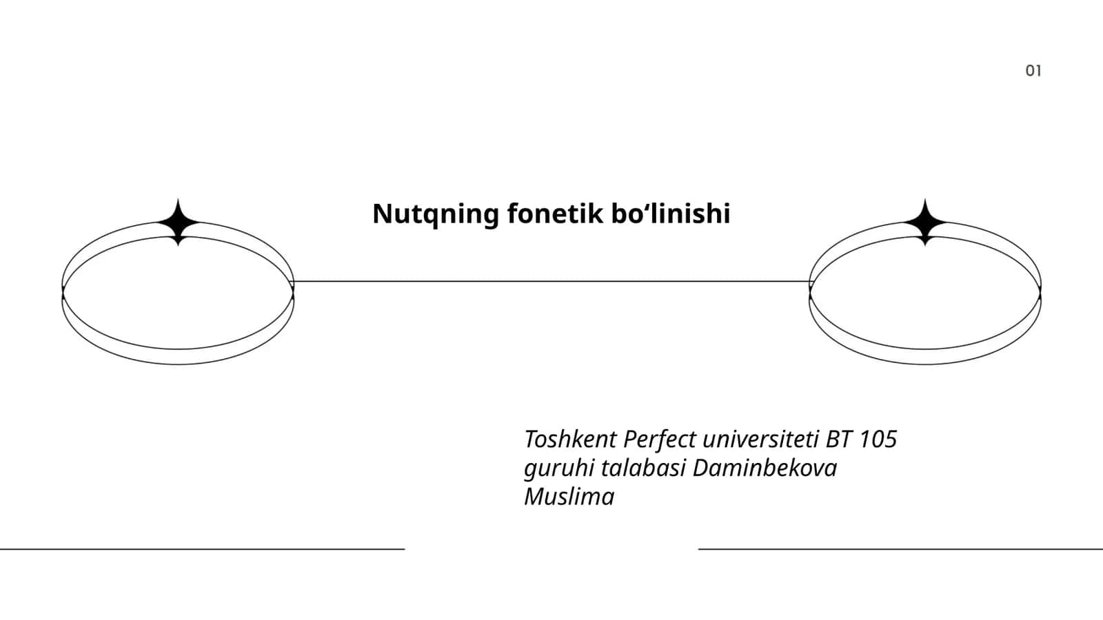 Nutqning fonetik boʻlinishi 1