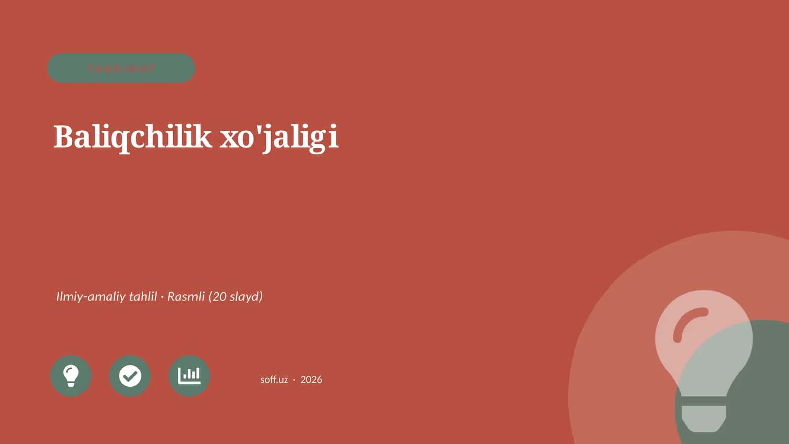 Baliqchilik xo'jaligi 1