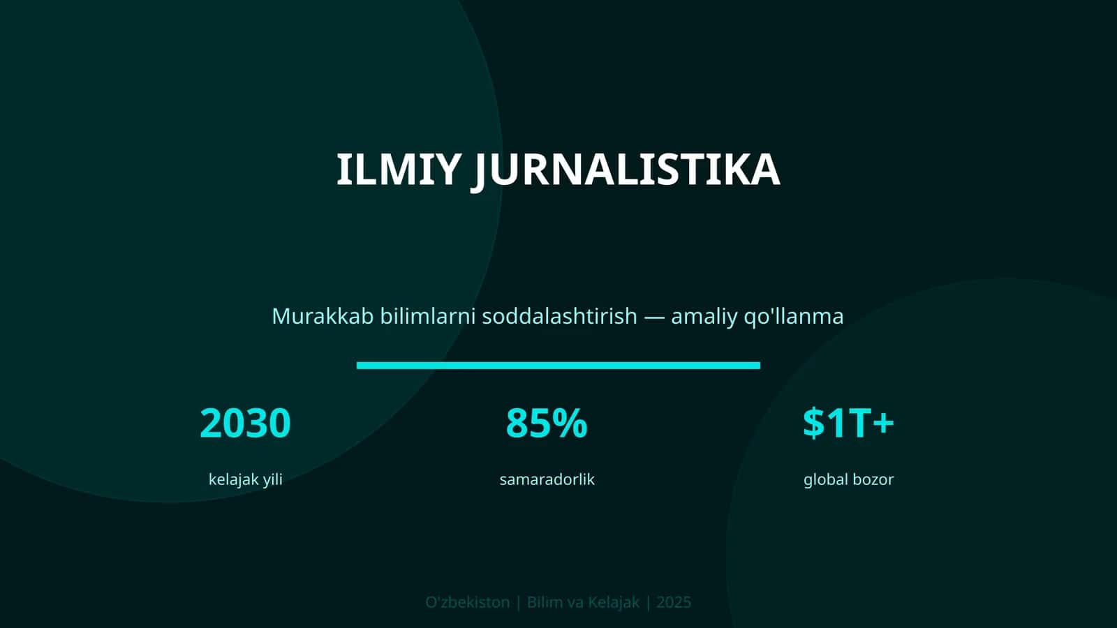 Ilmiy jurnalistika 1